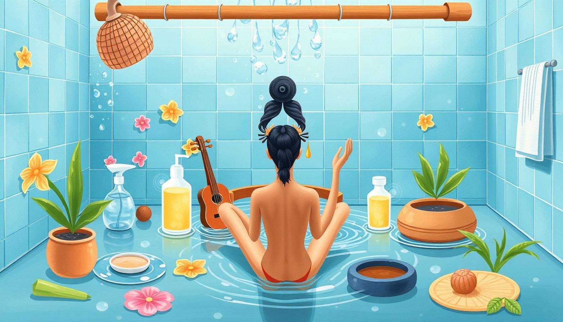 Rhythms of Water: Incorporating Music and Beats into Bath Meditation to Cultivate Inner Serenity