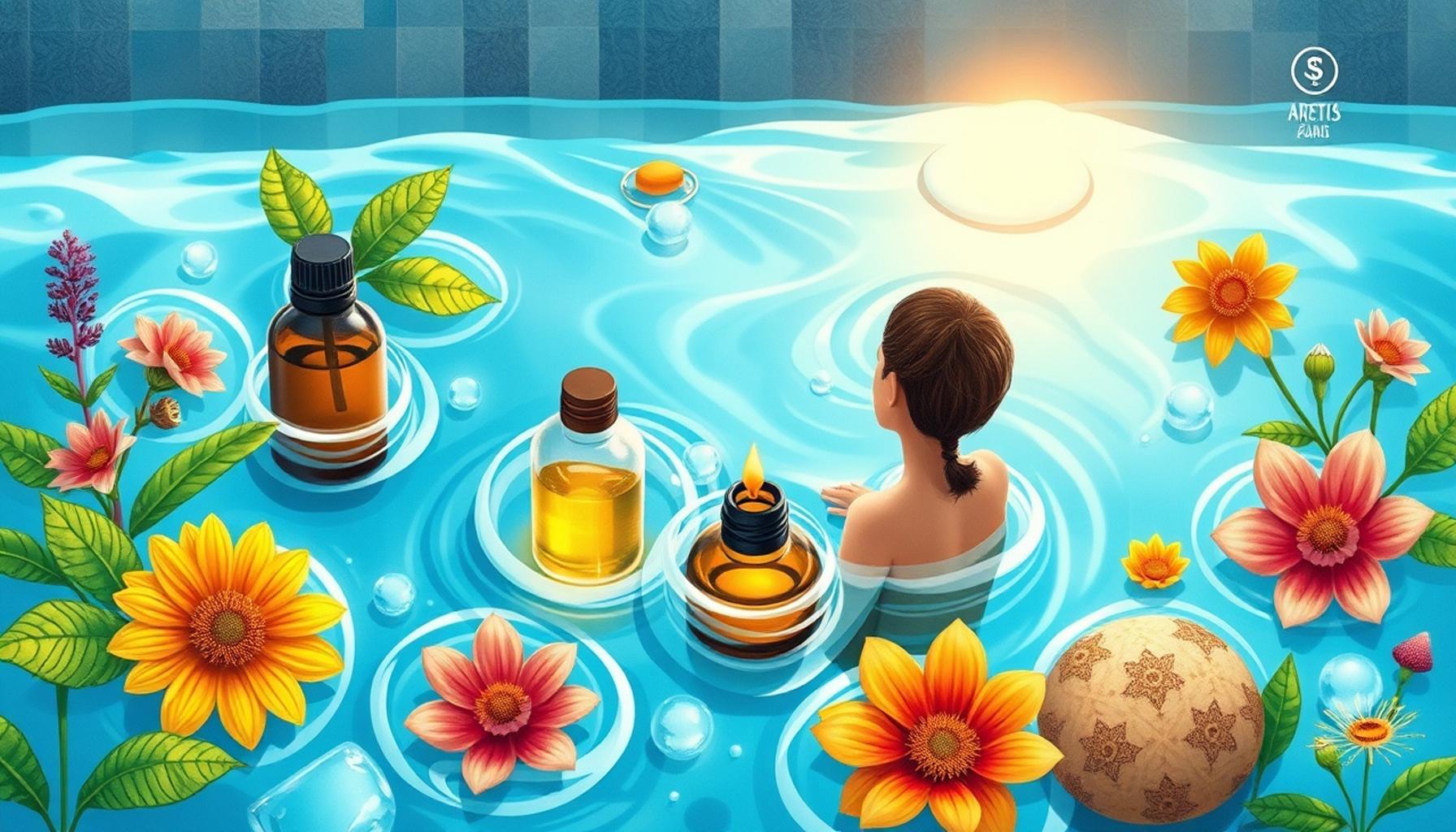 Aromatherapy in Water: Integrating Essential Oils in Bath Meditation to Calm the Mind